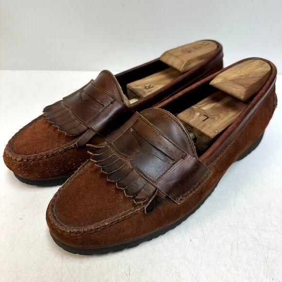 VGUC Rancourt & Co. x Cole Haan Suede Penny Loafer Moc Vibram Maine MiUSA 10 D main image 4